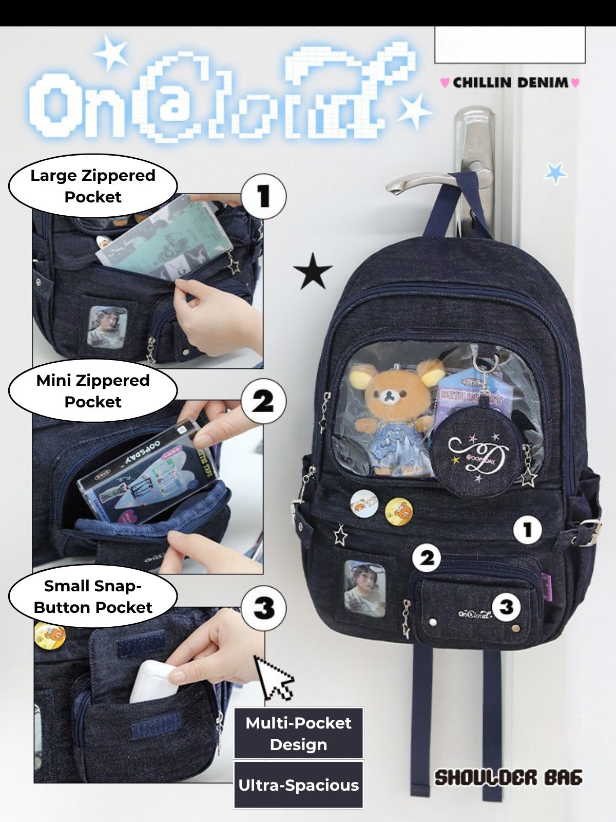 Dark Denim Ita Backpack