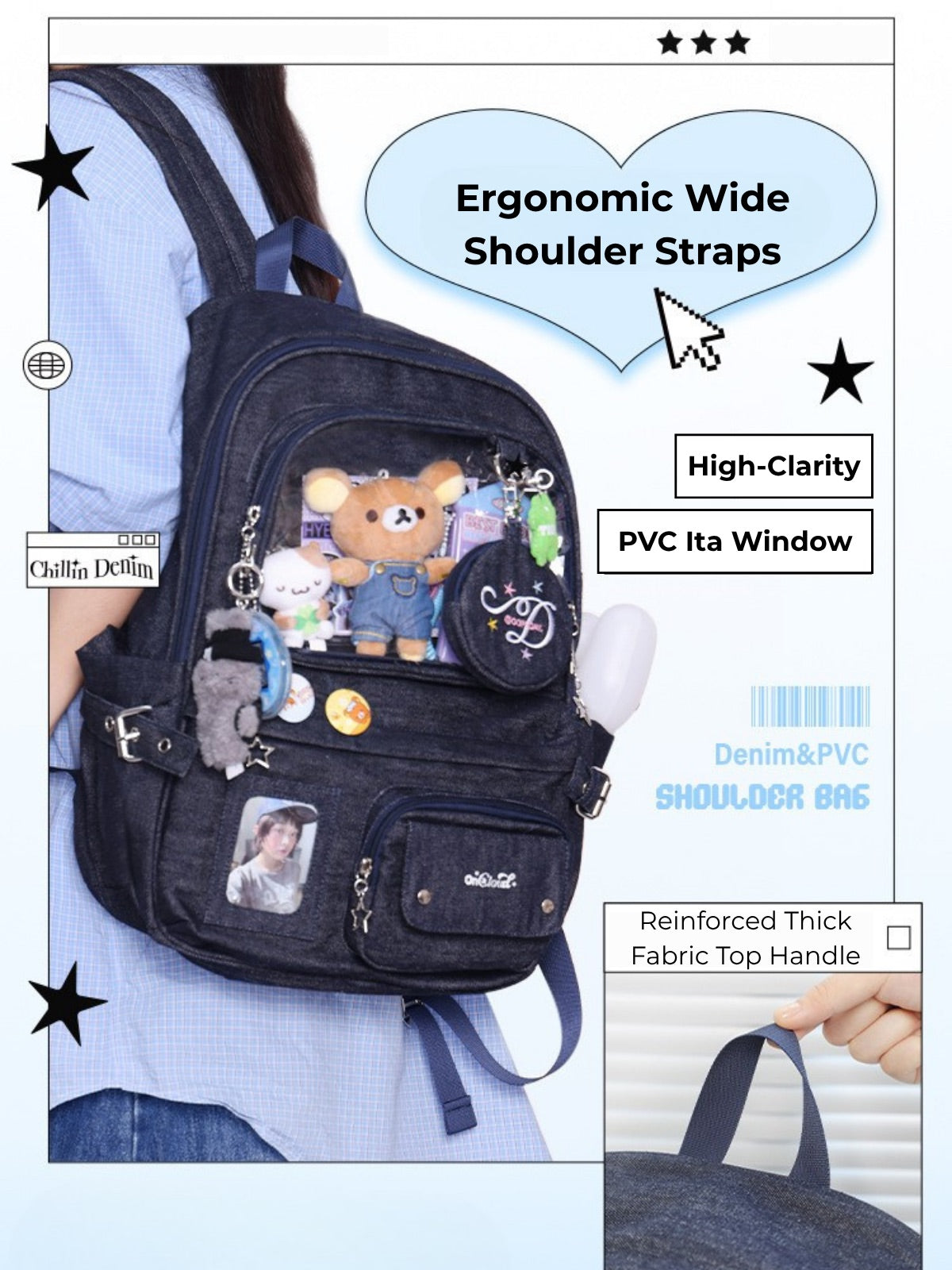 Dark Denim Ita Backpack