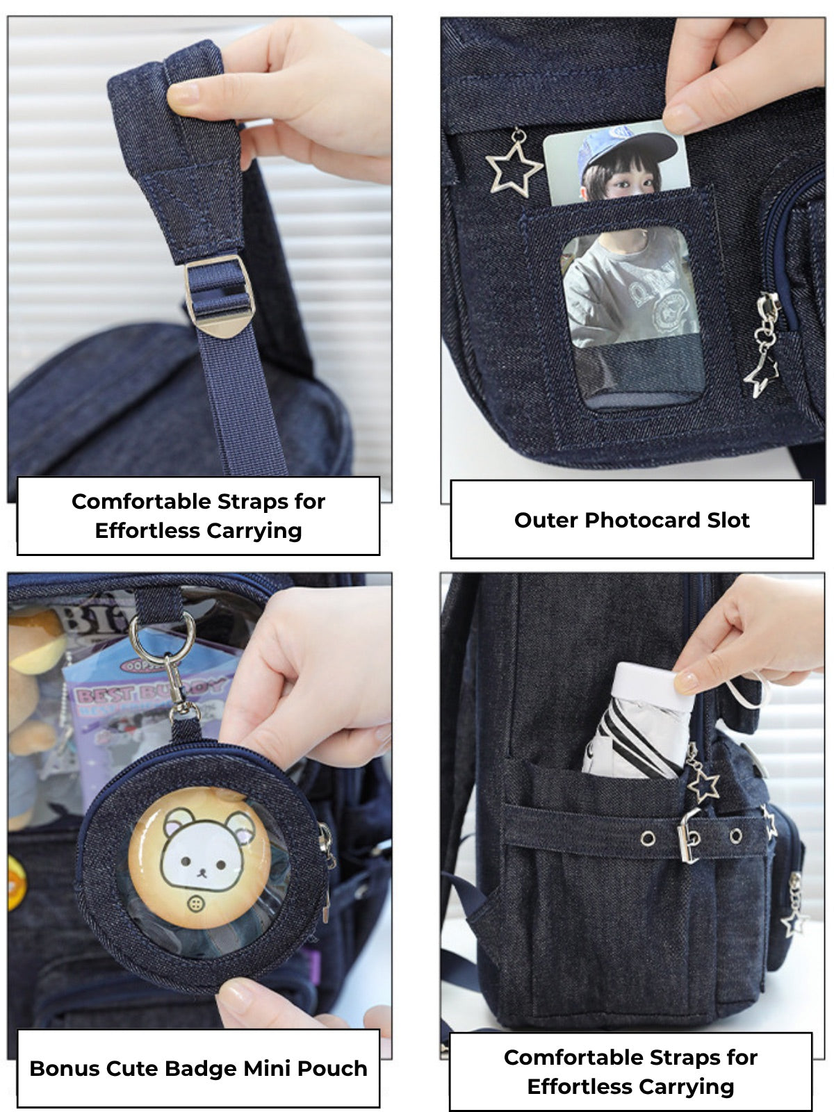 Dark Denim Ita Backpack