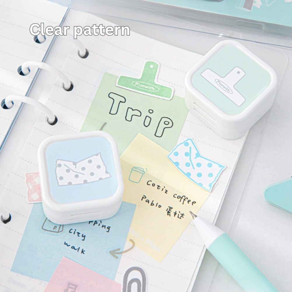 Cubelet Versatile Dual-Sided 4-in-1 Pre-Inked Stamp