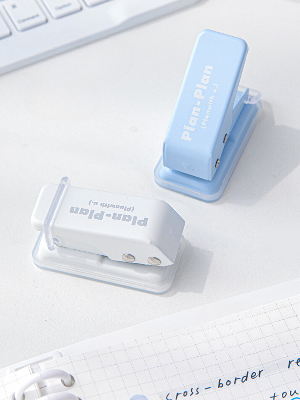 Plan Plan Mini Portable Paper Single Hole Punch