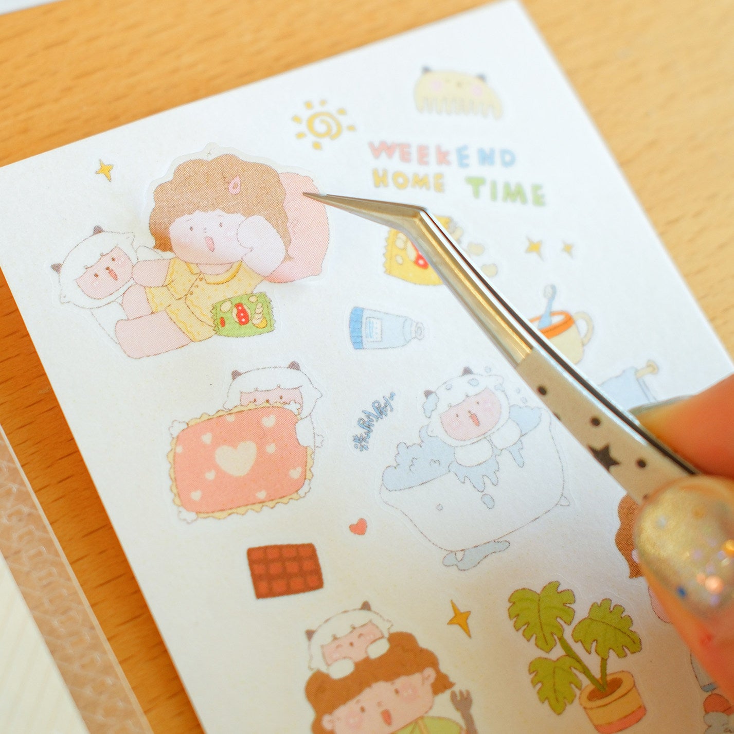 Yang Yang & Juan Juan Original Die-cut Washi Sticker Set