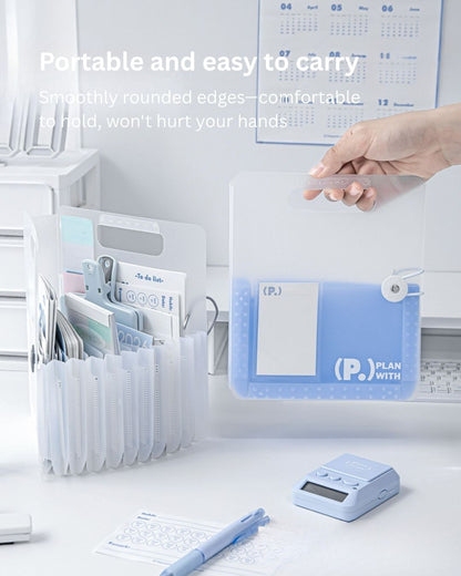 Portable Standing Accordion Folder