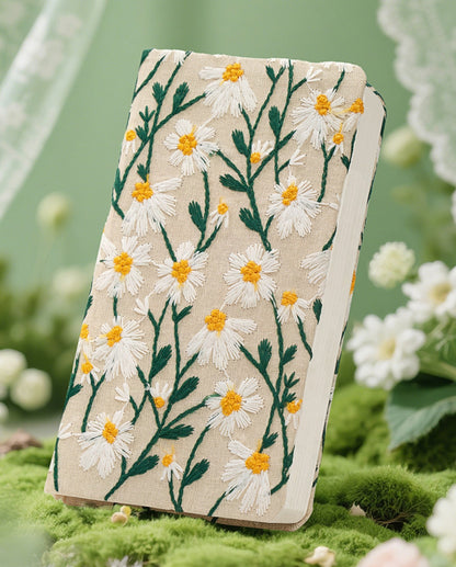 Spring Pulse A6 Floral Embroidered Handheld Notebook