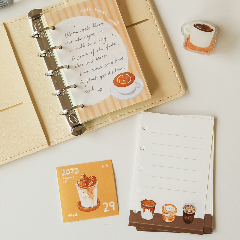 Cat Café M5/A7/A6 Notebook Refill Pages