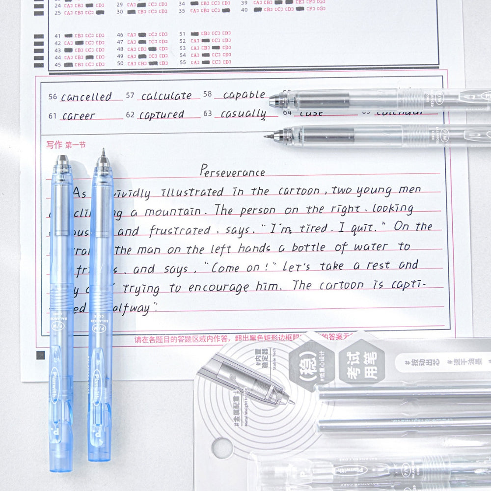 Low Gravity Efficiency Gel Pen Set, 0.5mm Black