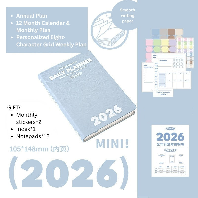 2026 Plan Smarter Daily Planner (A6 & Slim)