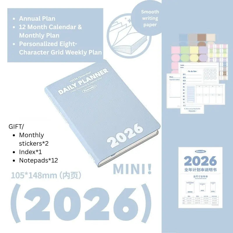 2026 Plan Smarter Daily Planner (A6 & Slim Edition) - SOLD OUT ChicChoi