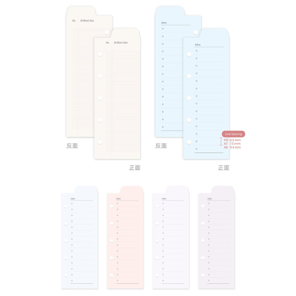 Peeking Views Half-Page Index Divider Set, M5/A7/A6