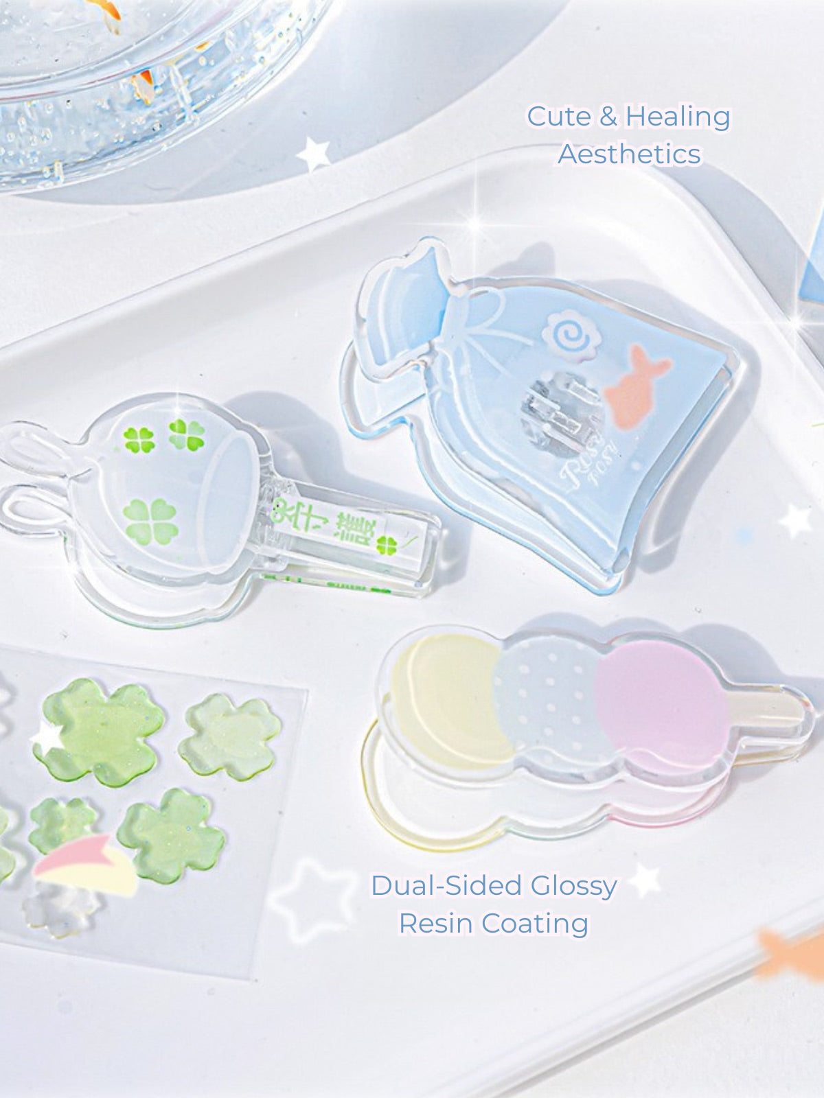 Fresh Spring Series Acrylic Cute Organizer Clips