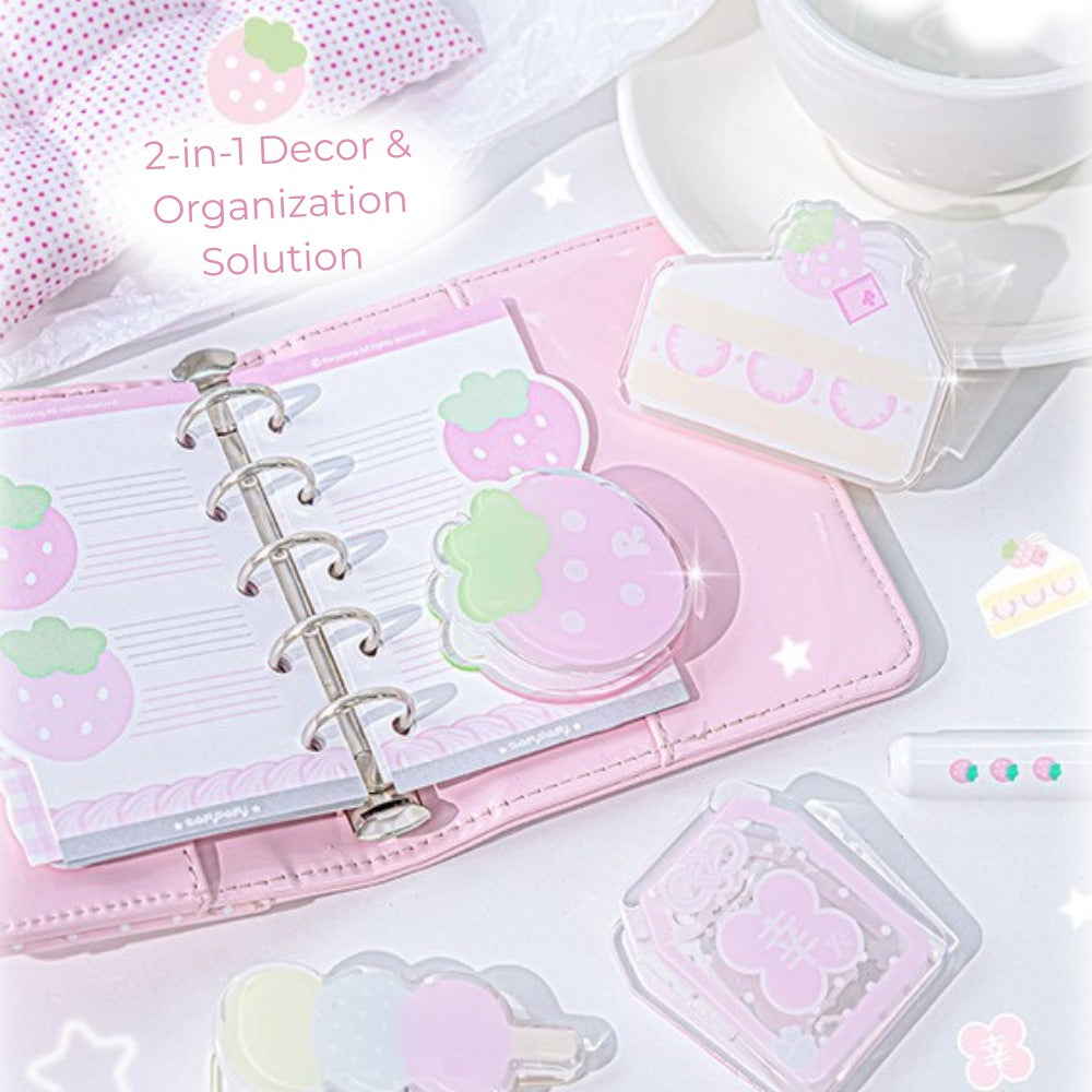Fresh Spring Series Acrylic Cute Organizer Clips