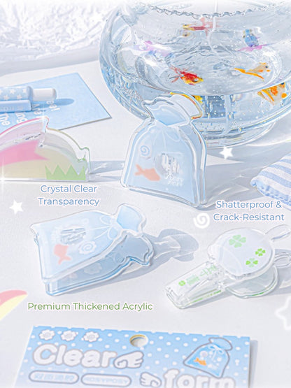 Fresh Spring Series Acrylic Cute Organizer Clips