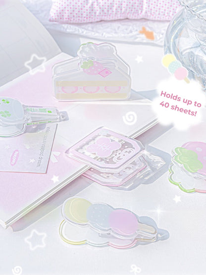 Fresh Spring Series Acrylic Cute Organizer Clips
