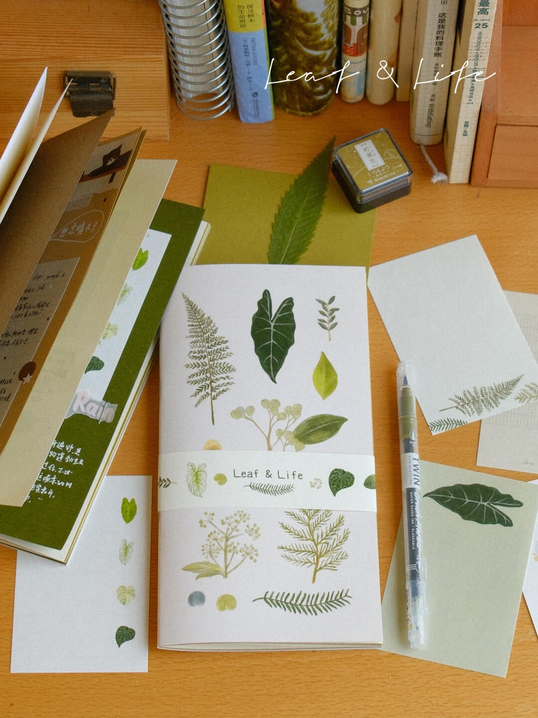 Botanical Mixed-Paper TN Journal & M5 Memo Pad