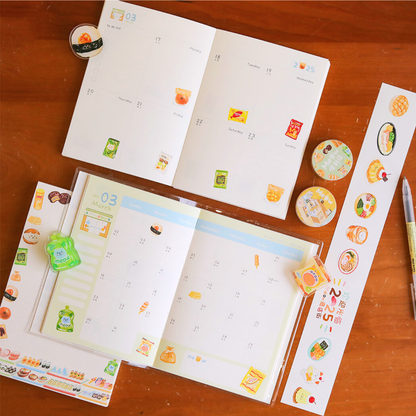 Original 2025 Food Shop Collection B6 Planner