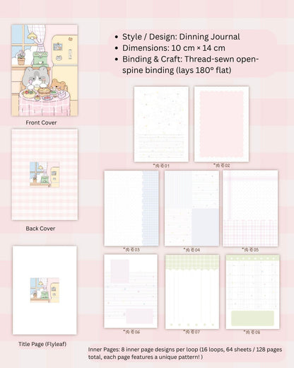 Original Little Kitty A6 Full-Color Journal