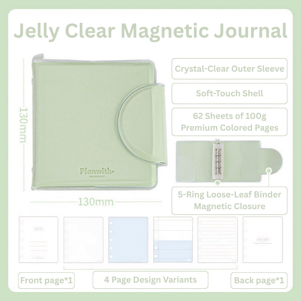 Jelly Clear Pocket Magnetic Journal