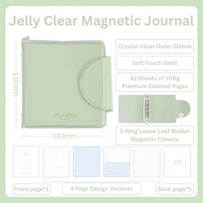 Jelly Clear Pocket Magnetic Journal
