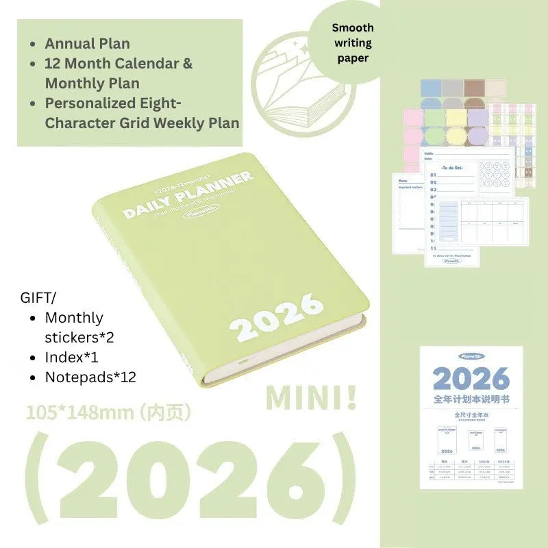 2026 Plan Smarter Daily Planner (A6 & Slim Edition) - SOLD OUT ChicChoi