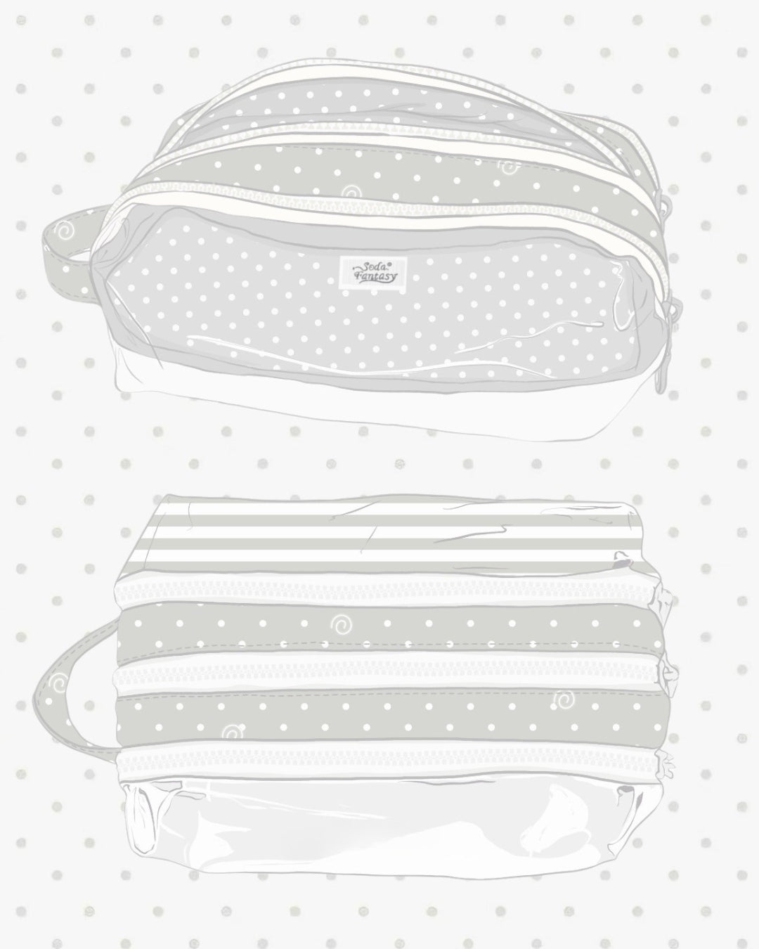 Bubble Series Large Capacity Ita Pencil Case