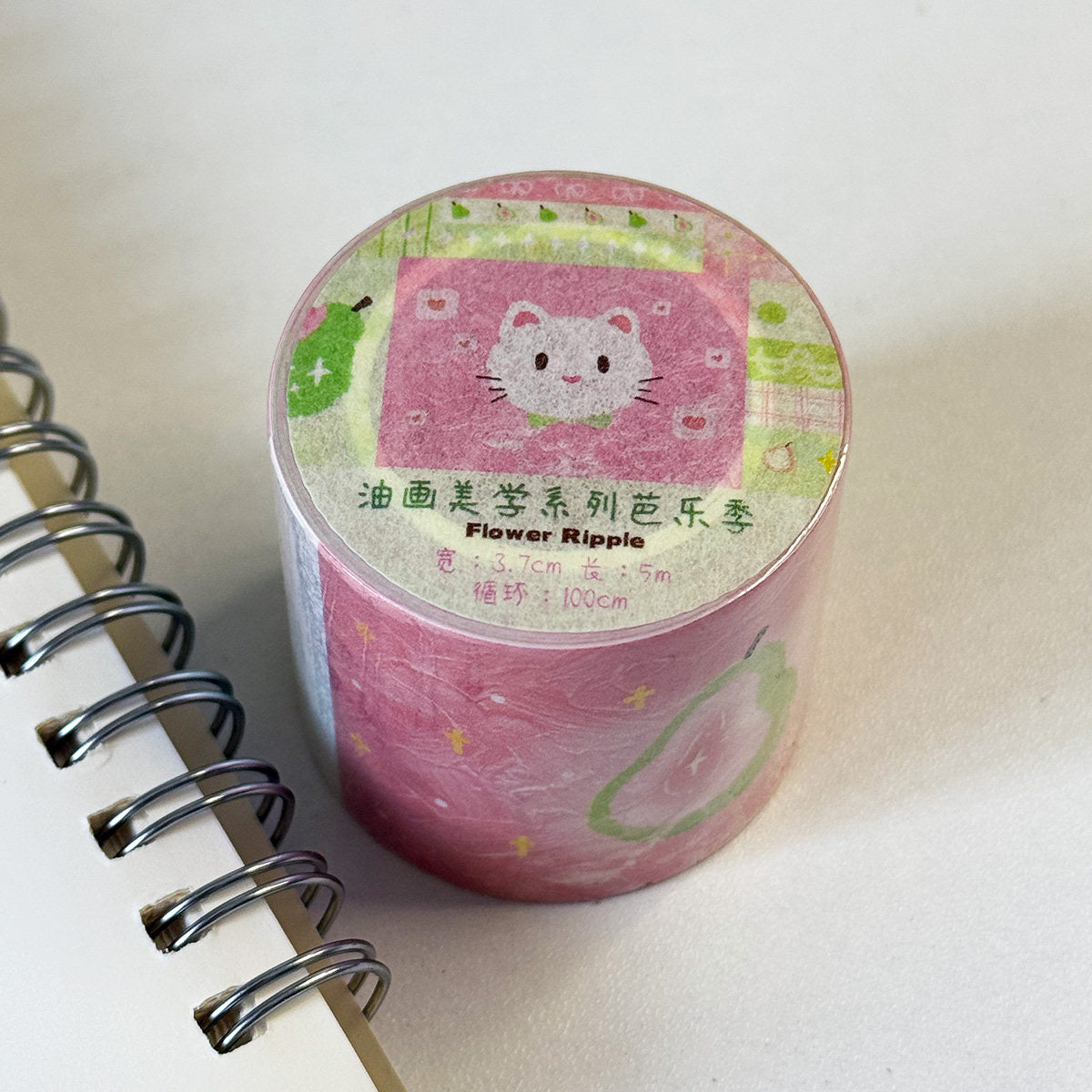Guava & Kitten Oil Painting Washi Tape
