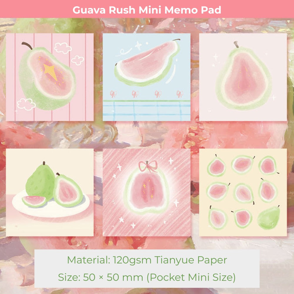 Guava Rush Mini Memo Pad Set