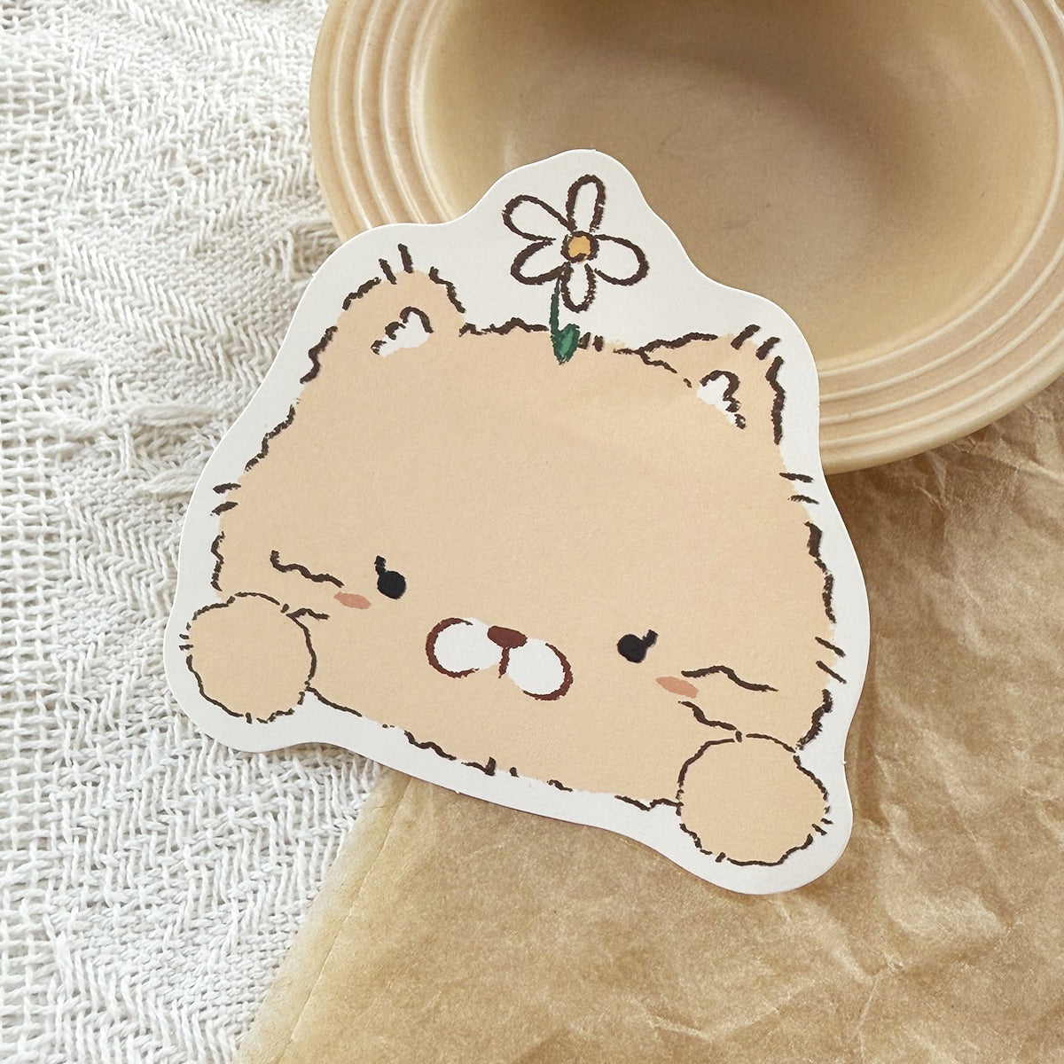 Hahaha Club Original Die-Cut Kitten Memo Pad