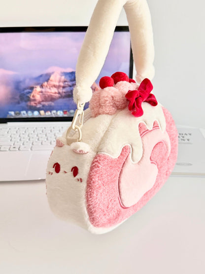 Original Plush Creamy Kitty Cake Rolls Handbag