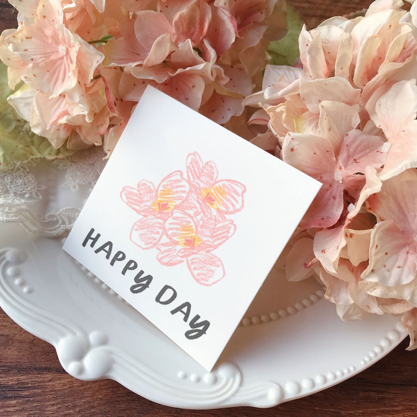 Warm Wishes Hand-drawn Style Mini Card Set