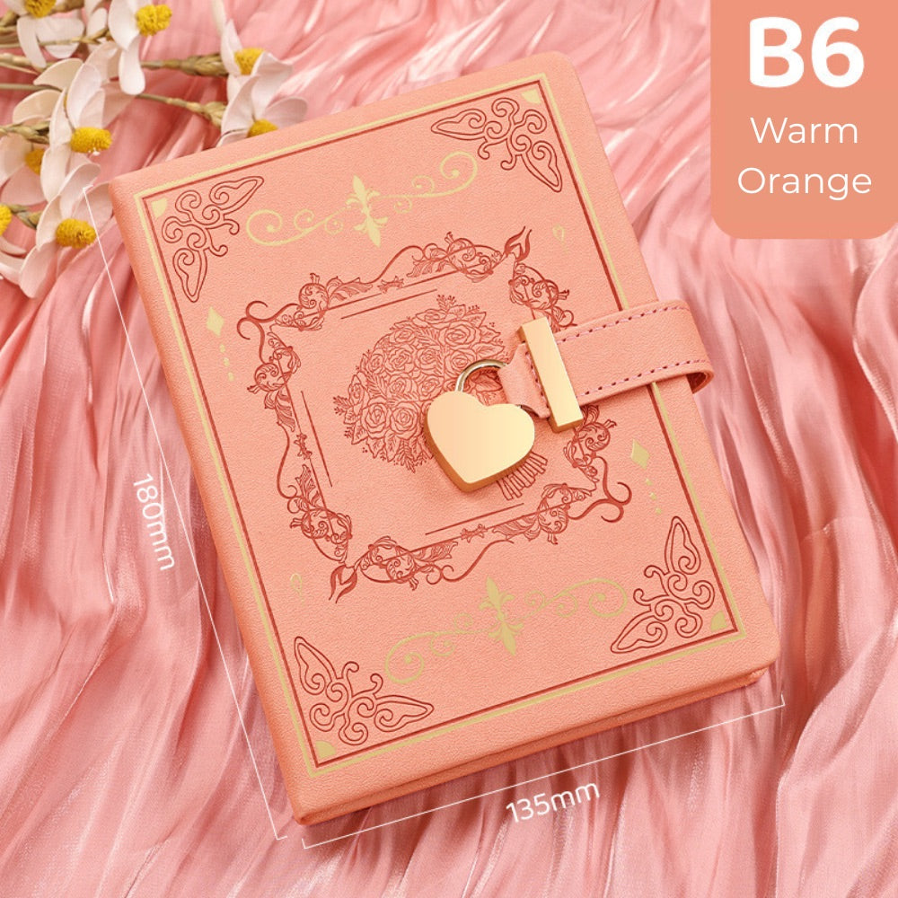Heart Lock Journal B6 Secret Diary