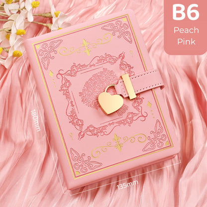 Heart Lock Journal B6 Secret Diary