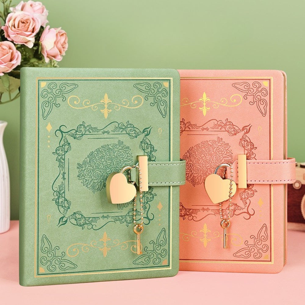 Heart Lock Journal B6 Secret Diary