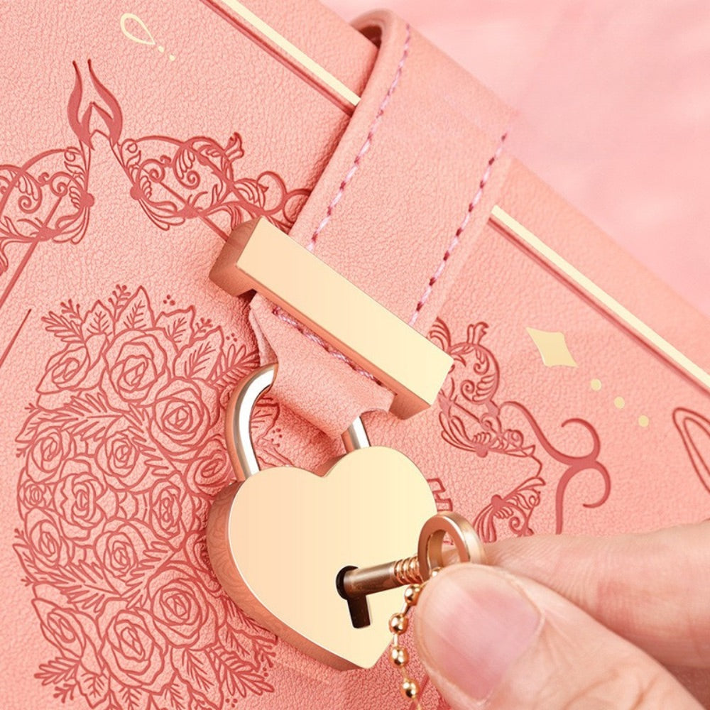 Heart Lock Journal B6 Secret Diary