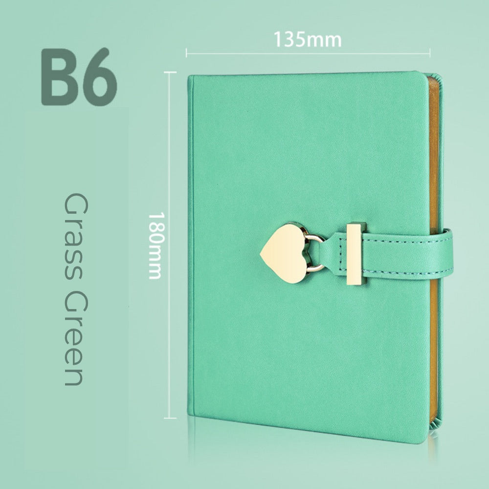 Heart Lock Journal B6 Secret Diary