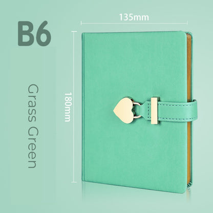 Heart Lock Journal B6 Secret Diary