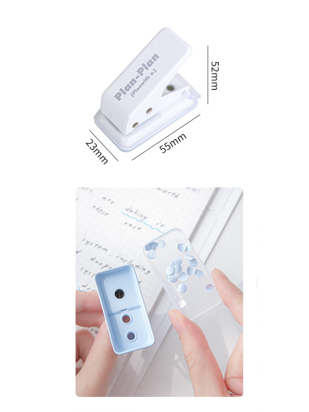 Plan Plan Portable Paper Single Hole Punch