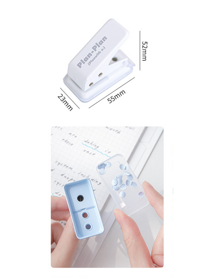 Plan Plan Portable Paper Single Hole Punch