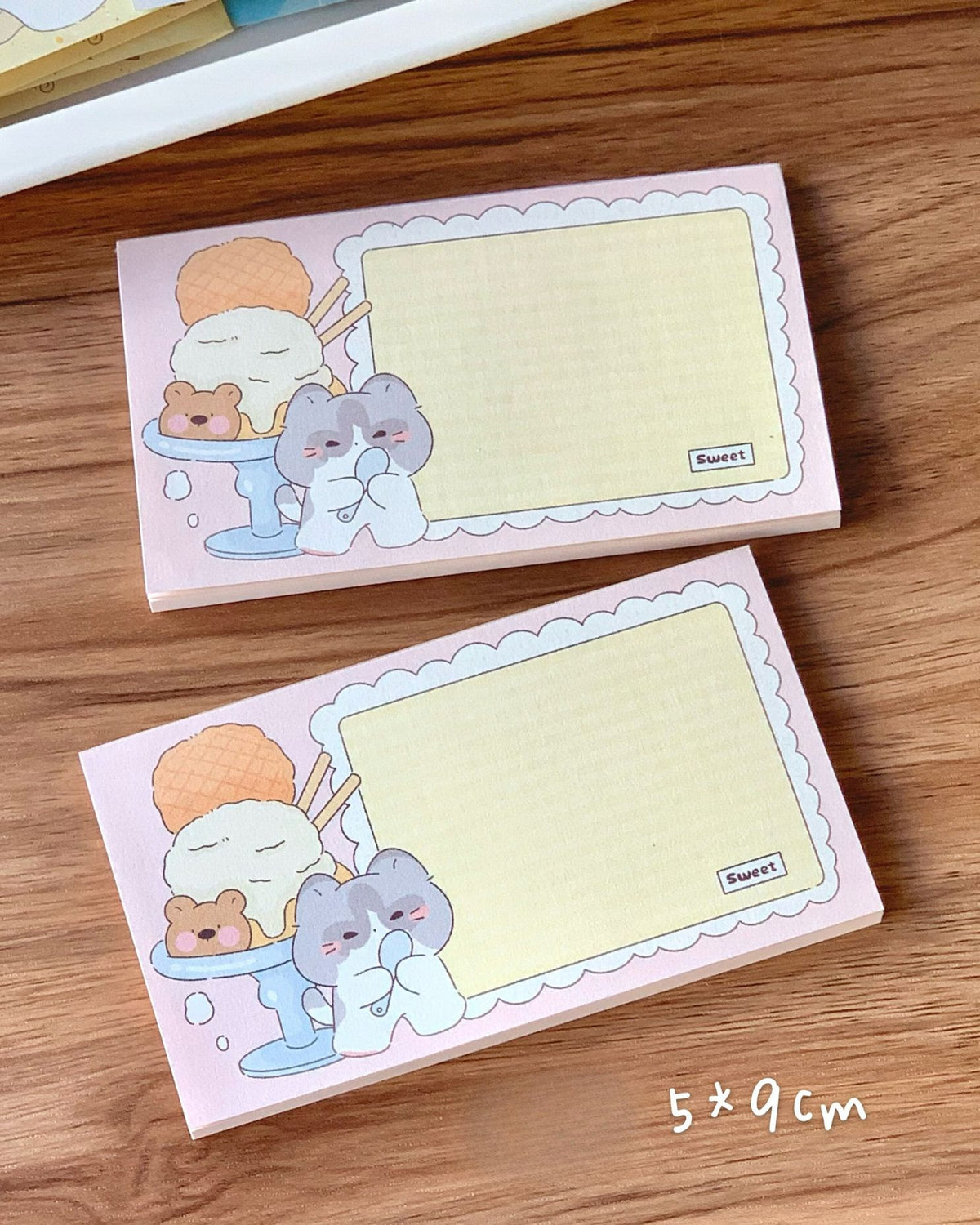 Cute Dessert Cafe Memo Pad Set