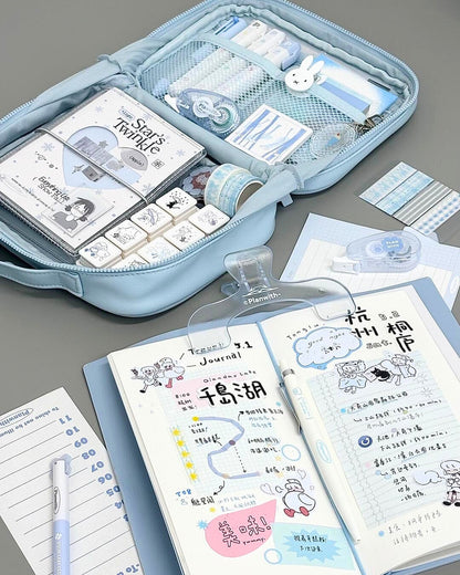 Journal Transit Aesthetic L-Shaped Stationery Pouch