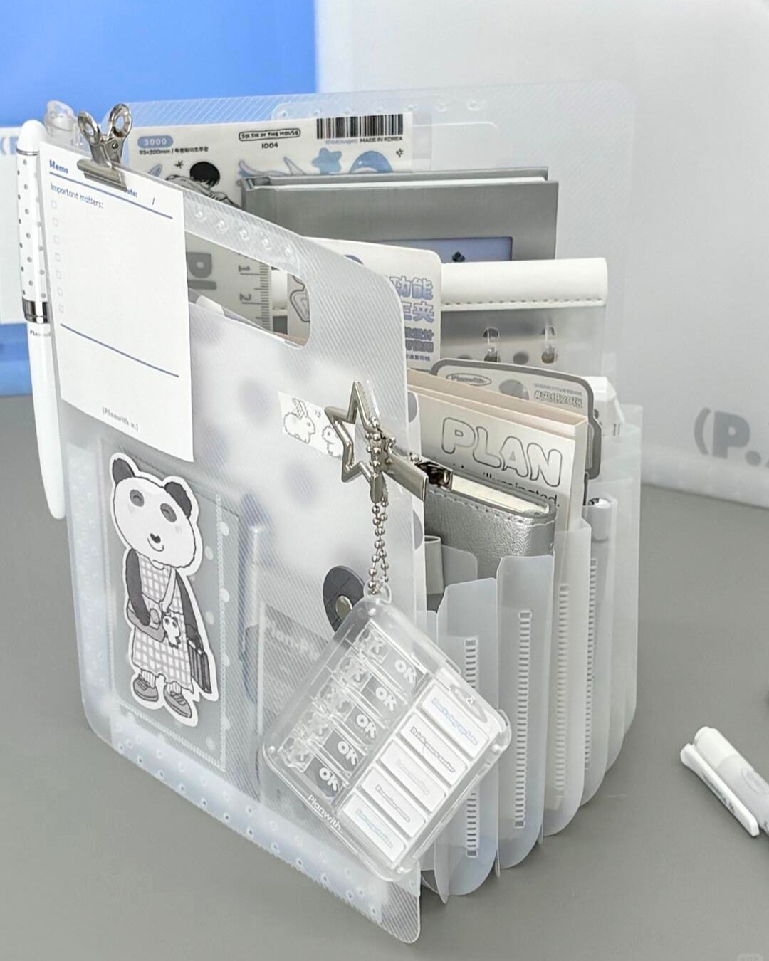 Portable Standing Accordion Folder