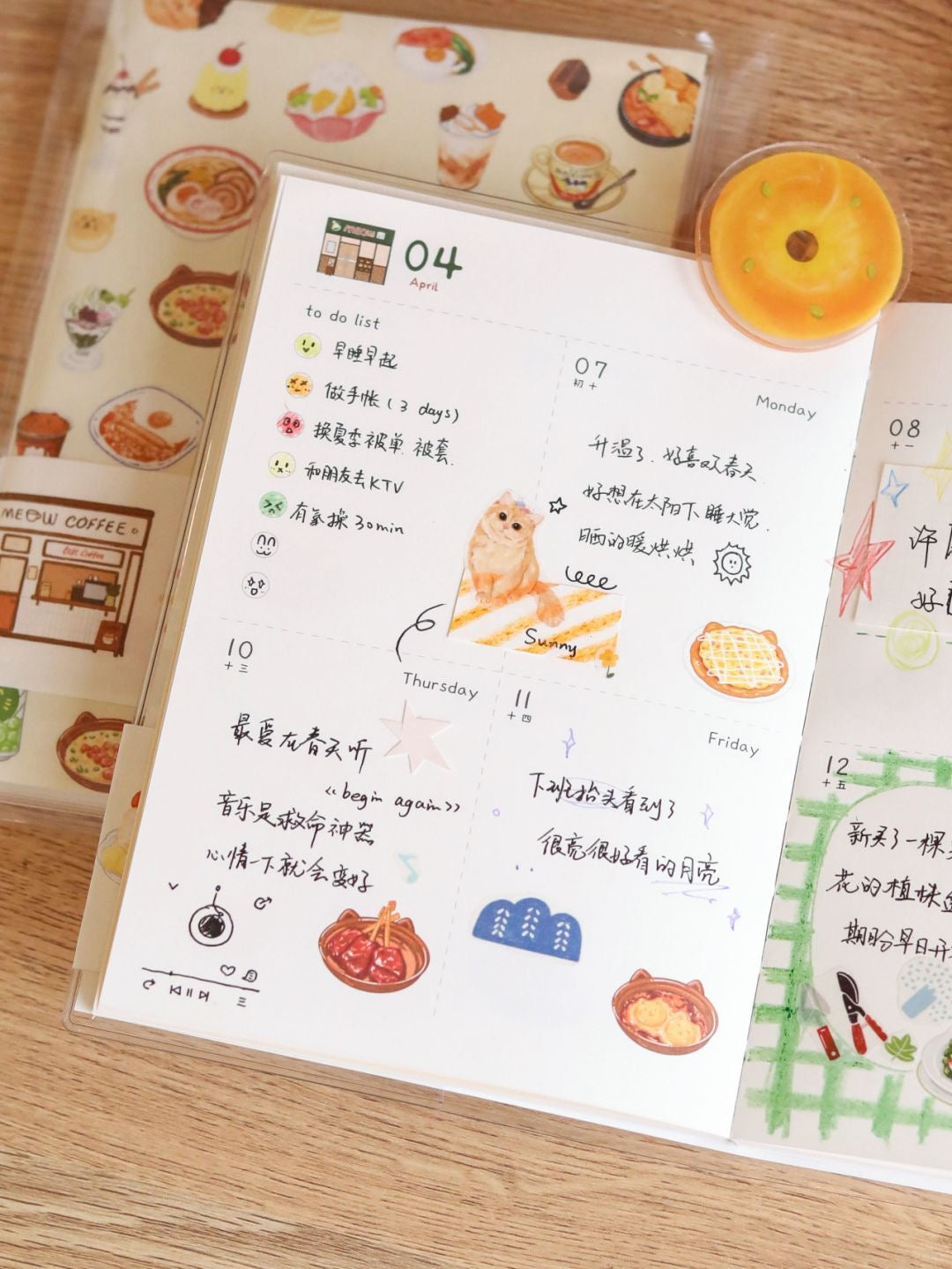 Original 2025 Food Shop Collection B6 Planner