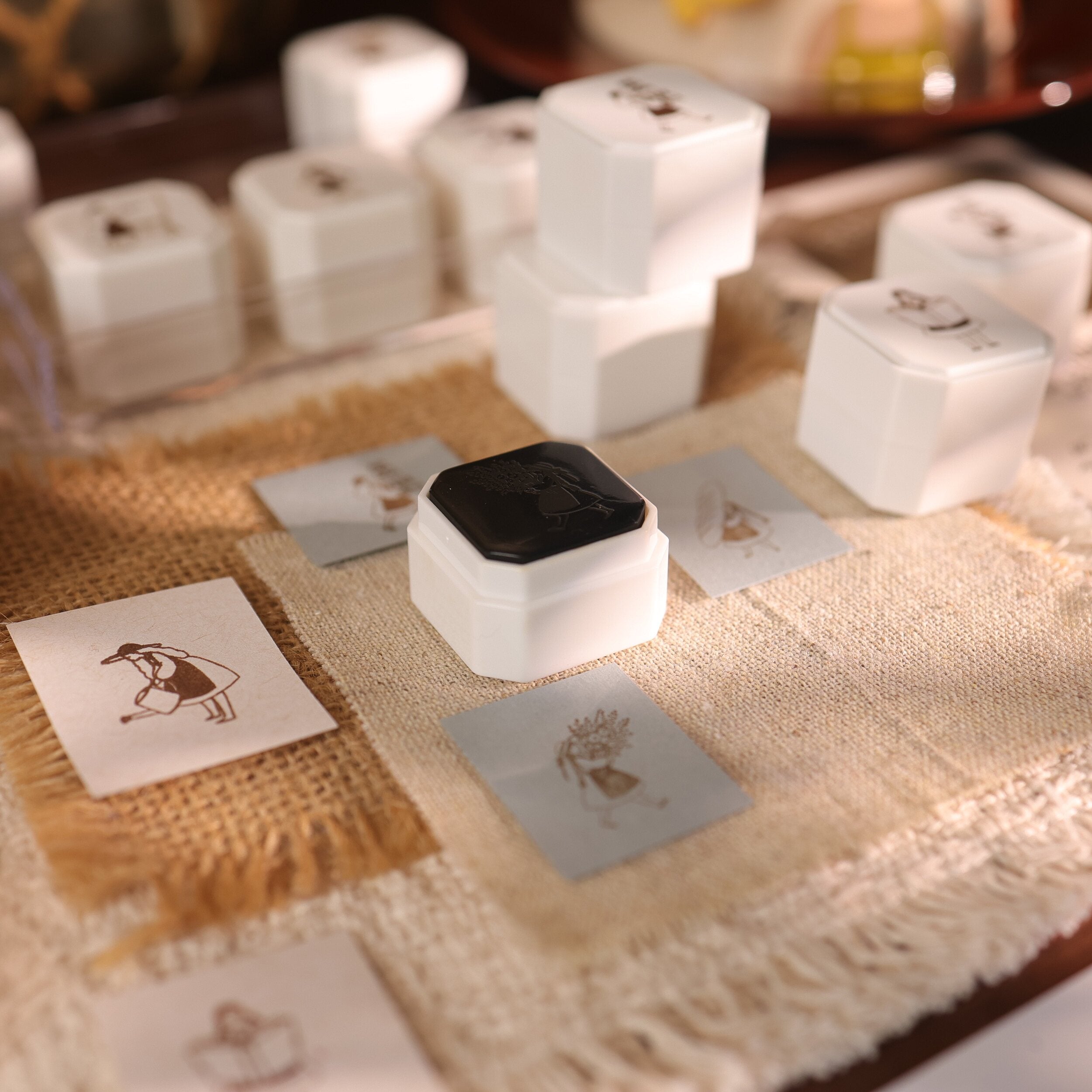 Original Cute Girl 4-in-1 Photosensitive Stamp Set