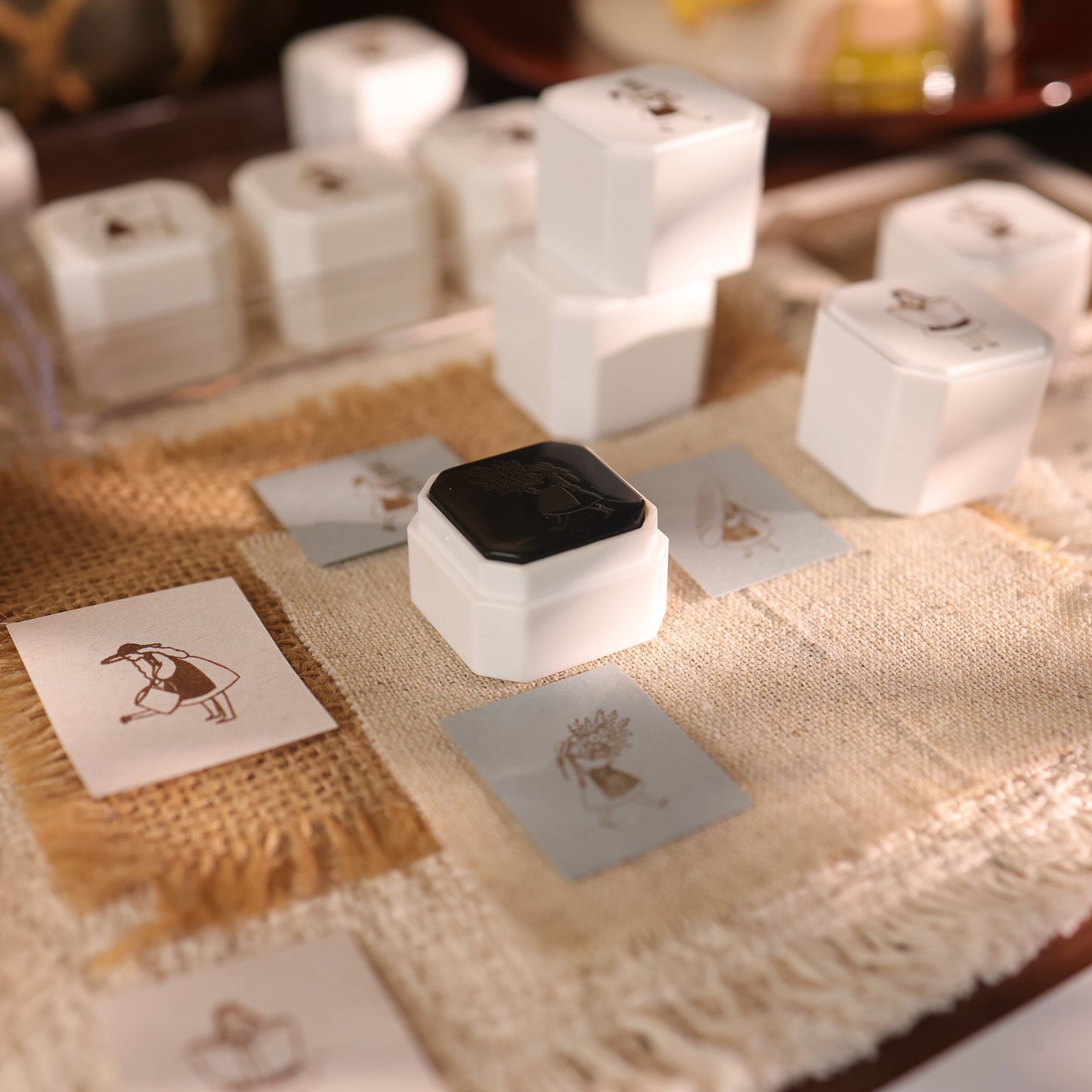 Original Cute Girl 4-in-1 Photosensitive Stamp Set