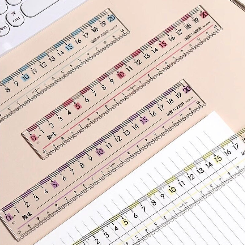 Eye-Ease Flow Clear Anti-Fatigue Ruler (15cm & 20cm)