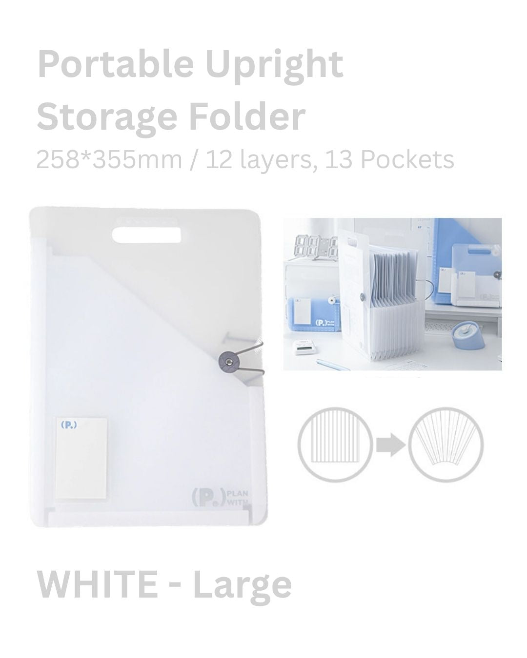 Portable Standing Accordion Folder
