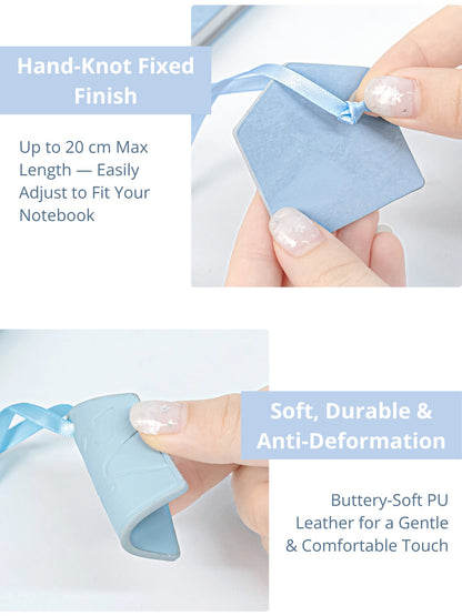 Leather Ribbon Bookmark - 20cm Adjustable
