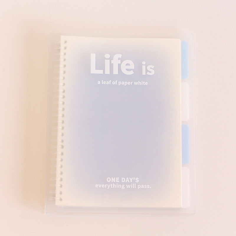 Life is Colorful Loose-Leaf Notebook, B5/A5 Lined