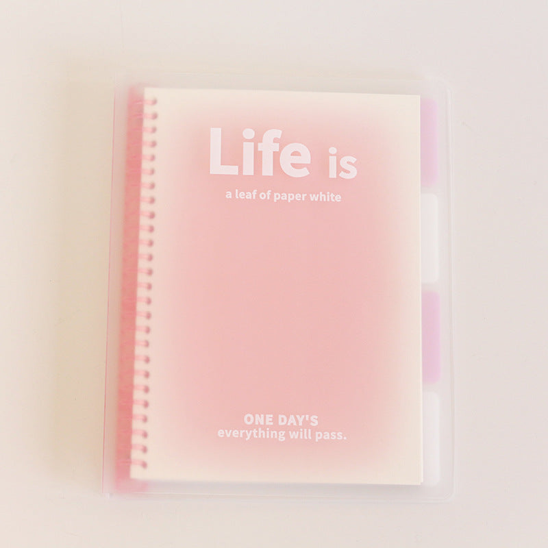 Life is Colorful Loose-Leaf Notebook, B5/A5 Lined