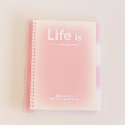 Life is Colorful B5/A5 Loose-Leaf Notebook