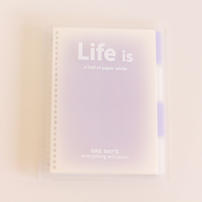 Life is Colorful Loose-Leaf Notebook, B5/A5 Lined